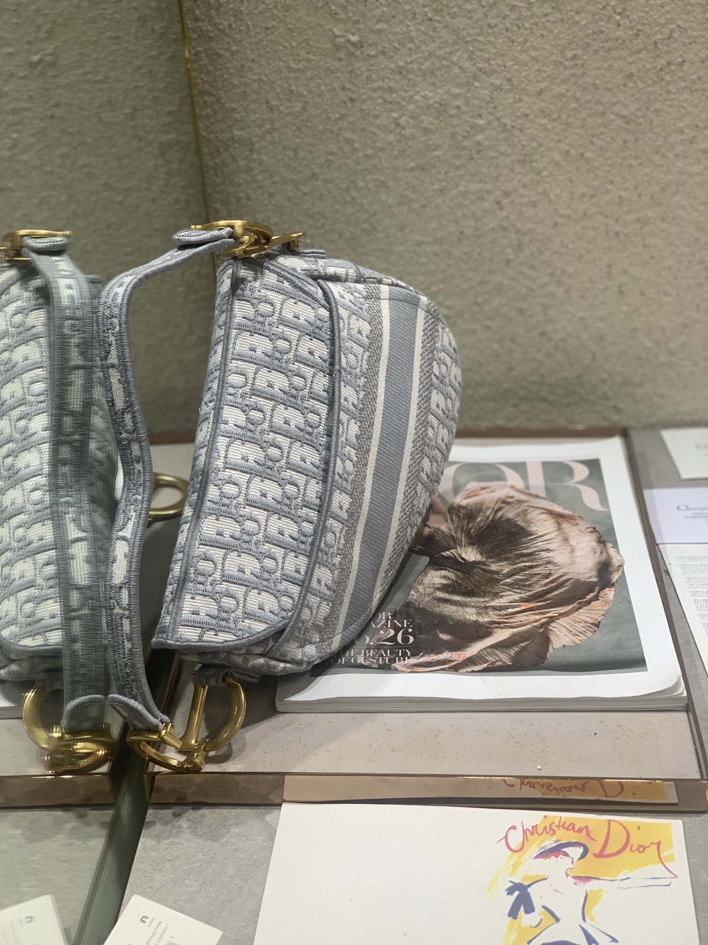 Dior Oblique Saddle Bag - Image 4