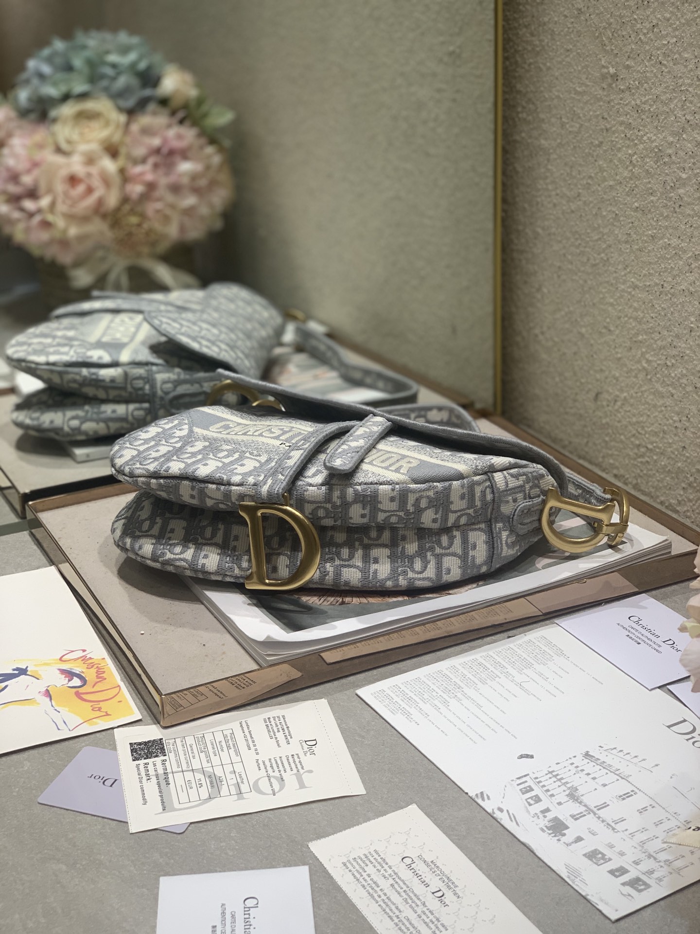 Dior Oblique Saddle Bag - Image 6