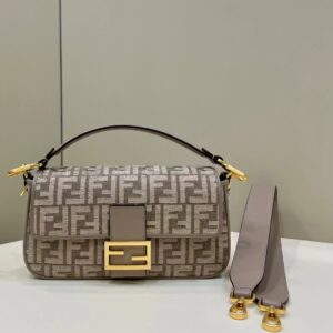 Fendi Baguette Dove Gray Bag
